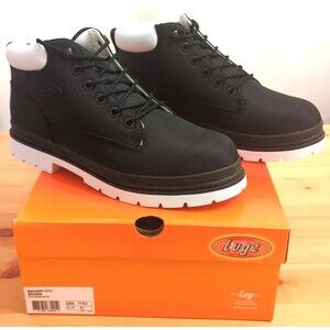 NEW in Box Lugz Men's Brawn Boot Ripstop Nylon Chukka Black Size 11